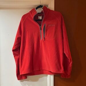 Columbia Vibrant Red Pullover with Chest Pocket